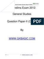 Ias Prelims Exam 2012 General Studies Question Paper II (CSAT)