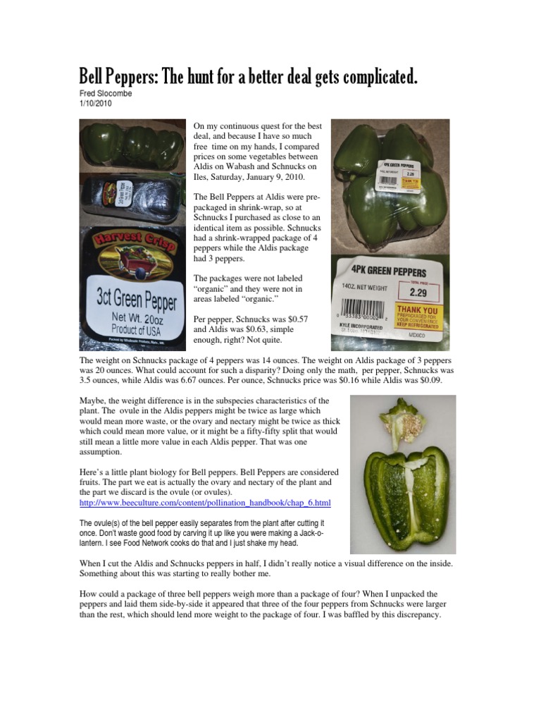 Bell Peppers The Hunt For A Better PDF Bushel Bell Pepper