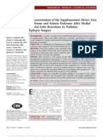 Characterization of The Supplementary Motor Area Syndrome and Seizure Outcome After Medial Frontal Lobe Resections in Pediatric Epilepsy Surgery