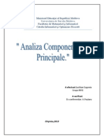 Analiza Componentelor Principale - SAS