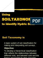 Using To Identify Hydric Soils: Soiltaxonomy