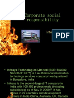 Corporate Social Responsibility in Infosys