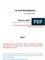 Albania and Astrophysics: Mimoza Hafizi