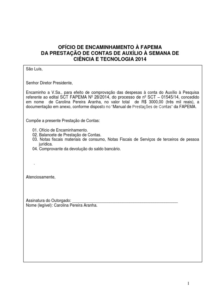 Modelo I Oficio | PDF