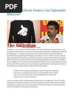 How Did Mahinda Destroy Our Diplomatic Missions