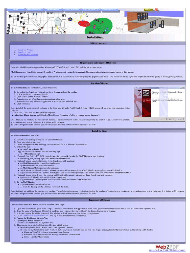 Installation.: Install On Windows Install On Linux Licensing Masshandra ...