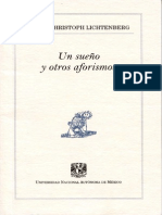 Un Sueño y Otros Aforismos (Georg Christoph Lichtenberg)