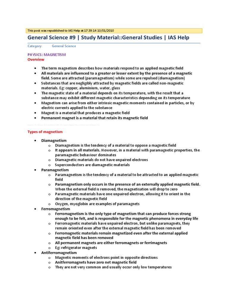 General Science 9 | PDF
