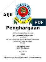 Sijil Penghargaan Koku 2