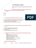 GATE Questions on Diode Characteristics (40