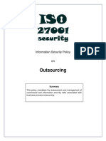 ISO27k Model Policy on Outsourcingssss