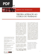 Comentário PLMJ de alteração ao Código de Trabalho