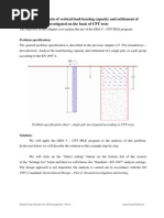 16 Analysis of Vertical Load Bearing Capacity and Settlement CPT