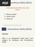 Understanding the Extraordinary Ability EB1A Green Card