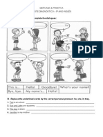 75455625 Teste Diagnostico de Ingles 5º Ano