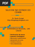 SILICOSE NO ESTADO DO CEARÁ - EXPERIÊNCIA PESSOAL