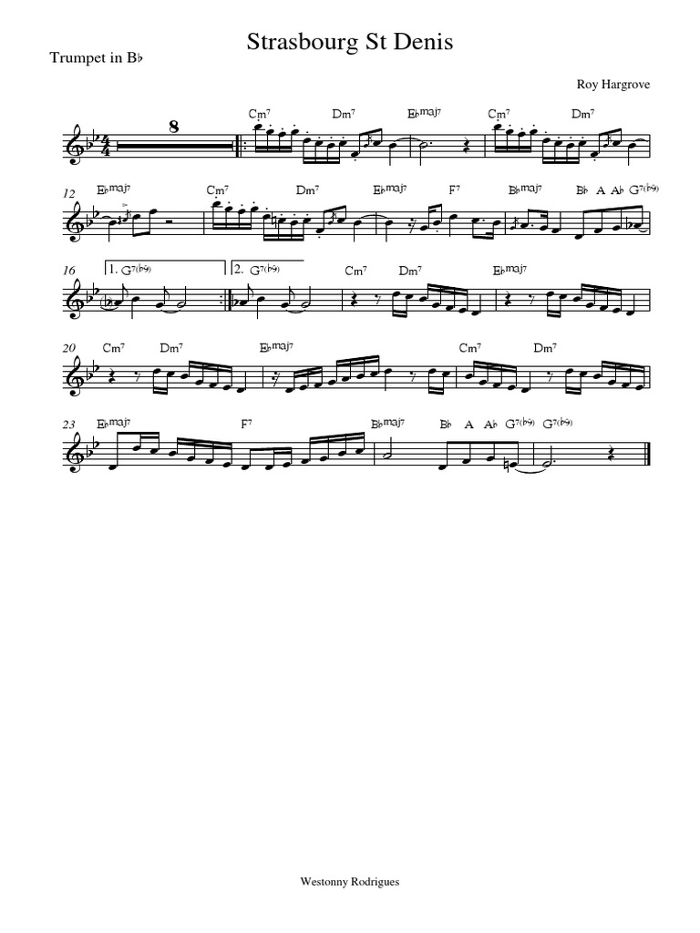 Strasbourg St Denis Trumpet in Bb