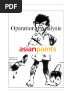 Download Operational Analysis of Asian Paints by prasenjitroy84 SN25112127 doc pdf
