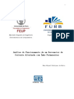 Análise do funcionamento de um servomotor CA com ímãs permanentes