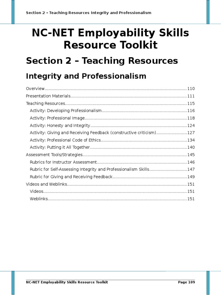 Integrity And Professionalism Module Pdf Integrity Value Ethics
