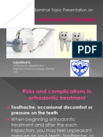 Complication of Orthodontic Treatment