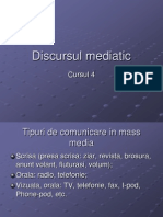 Discursul Mediatic, Cursul 4 Bis 2013