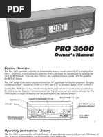 Pro 3600 Manual