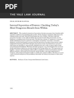  Internal Separation of Powers