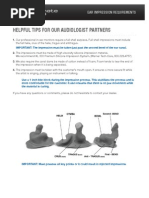 Audiologist Instructions