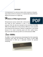 Microprocessors and Its History 
