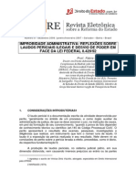 Fabio Medina Osório - Improbidade Administrativa Reflexões Sobre Laudos Periciais Ilegais e Desvio de Poder Em Face Da Lei Federal Nº 8.42992