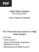 Help Desk System: Author: Stephen Grabowski