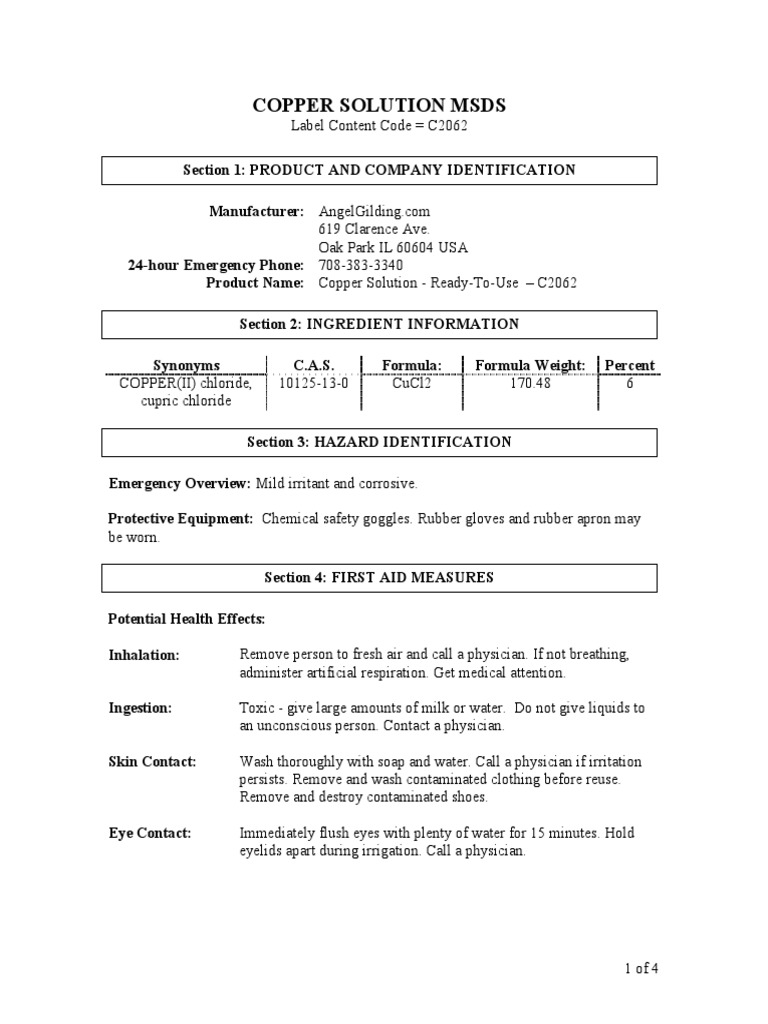 Copper_Ready_To_Use_MSDS_C2062.pdf Personal Protective Equipment Water
