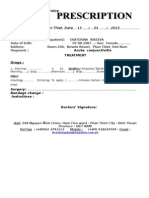 Prescription Conjuctivitis