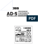 Boss AD-5 Mode D'emploi PDF