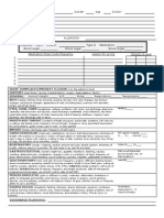 Clinical Report Sheet