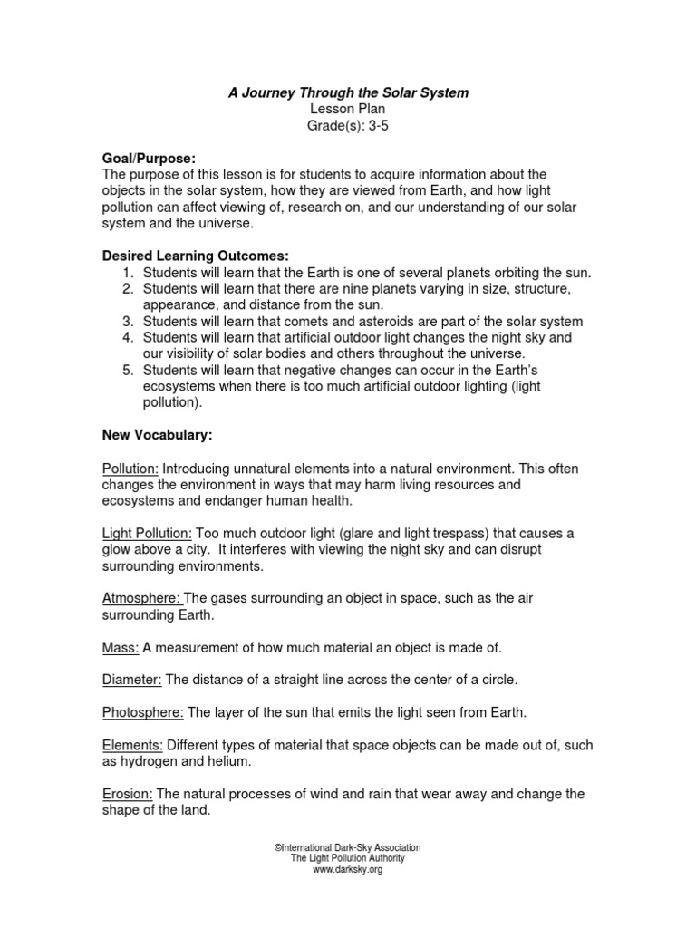 A Journey Through The Solar System Planets Solar System