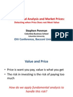 Fundamental Analysis and Market Pricesre Pen Man