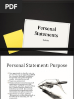 Personal Statement Powerpoint