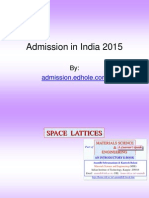Admission in India