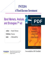 FNCE204 Analysis of Fixed-Income Investment: Bond Markets, Analysis, and Strategies 7 Ed