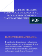 A ANÁLISE DE PROJETOS COMO PARTE INTEGRANTE NO.ppt