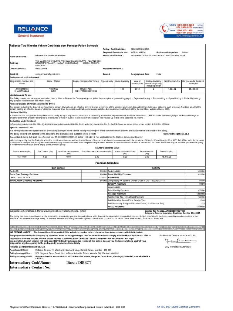 9202532312008516 Liability Insurance Deductible