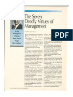 The Seven Deadly Virtues of Management - Management Review - AMACOM