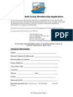 Life Raft Group Membership Application: General Information