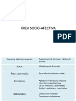 Cuadro de Test Socio-Afectivo