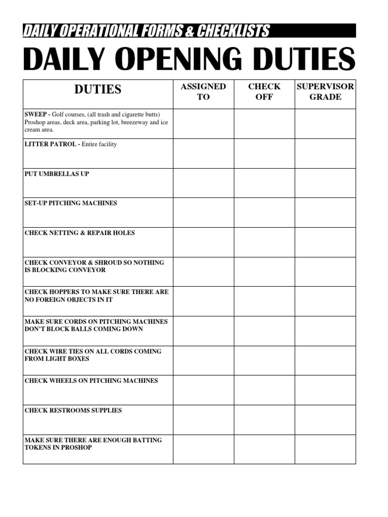 Golf Course Maintenance Checklist | PDF | Ball And Bat Games | Team Sports