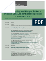 Forced Feeding and Hunger Strikes - Conference Plan