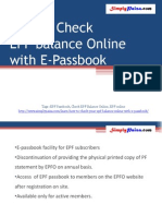 How To Check EPF Balance Online With E-Passbook