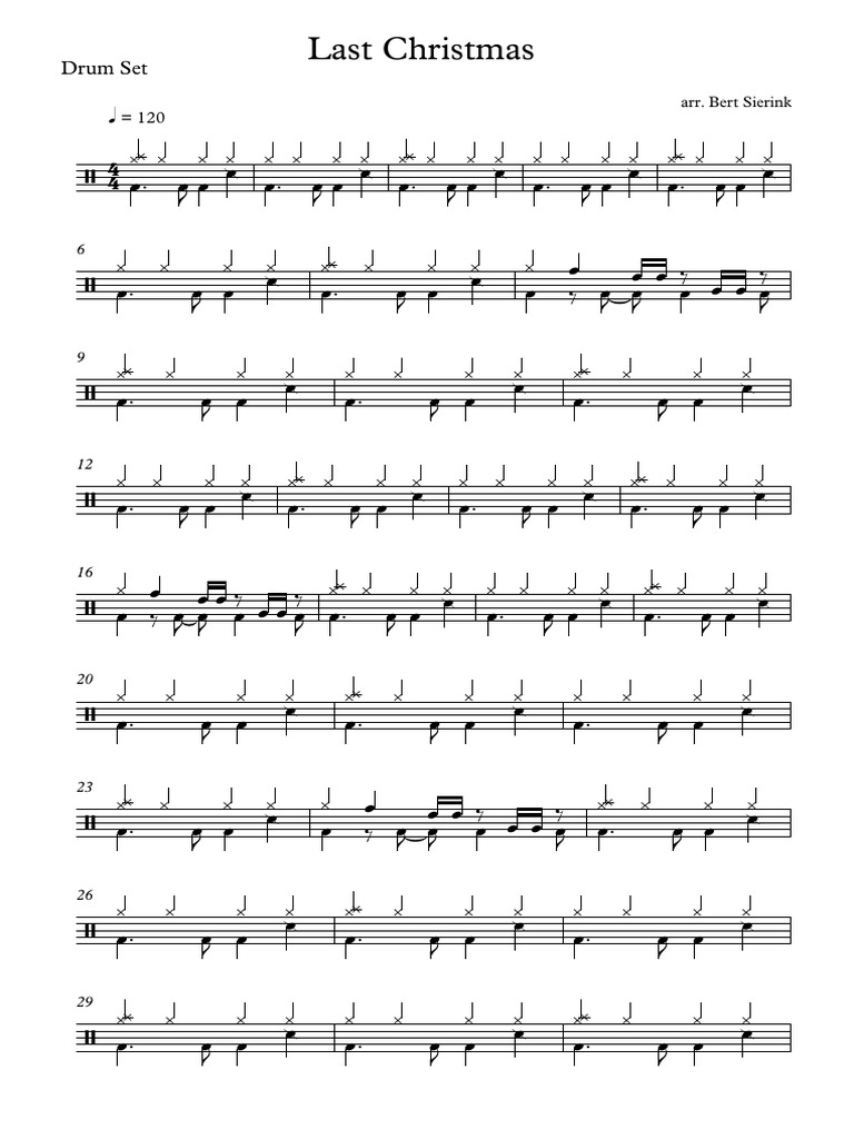 Last Christmas - Drum Set